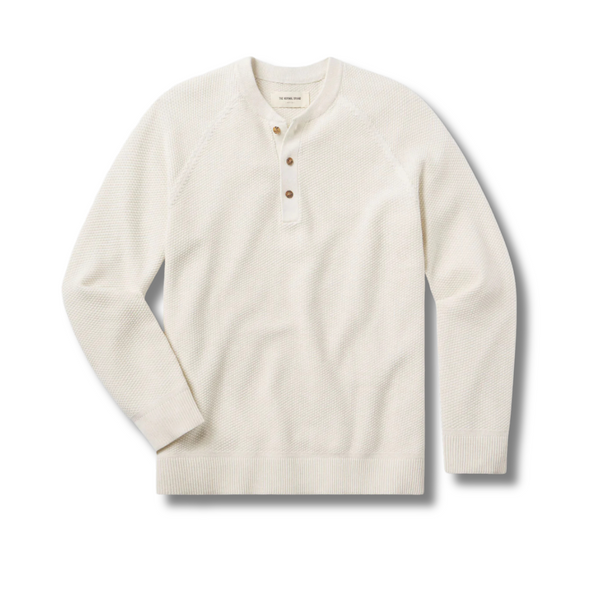 Coolmax Textured Sweater Henley - Rooster 