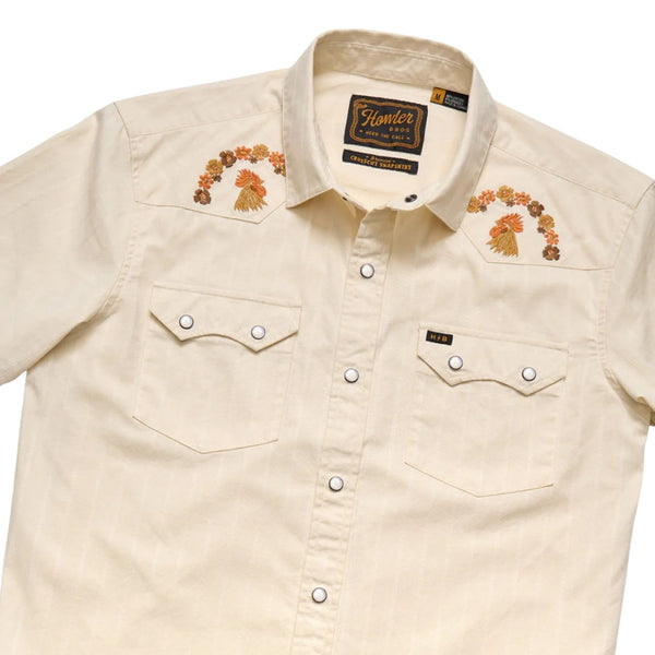 Crosscut Deluxe Short Sleeve Shirt - Fowl Play - Rooster 