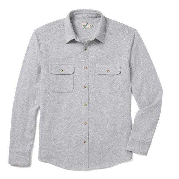 The Ultra-Stretch Dunewood Flannel - Heather Grey Twill - Rooster 
