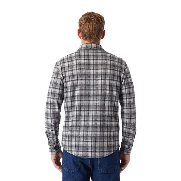 The Ultra-Stretch Dunewood Flannel - Charcoal Plaid - Rooster 