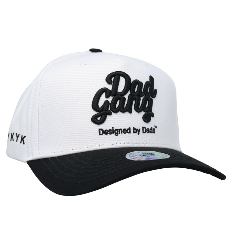 White & Black Logo Hat - Rooster 
