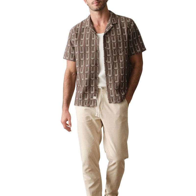 Dobby Resort Shirt – Brown