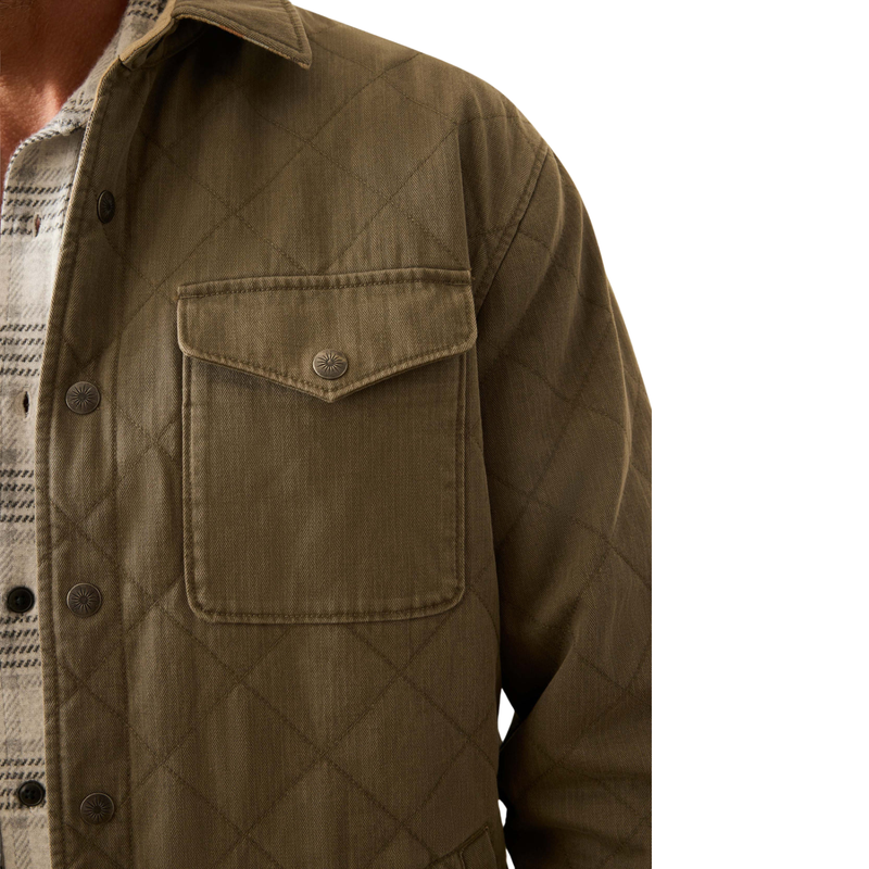 Doug Good Feather Reversible Bondi Jacket – Prairie Olive