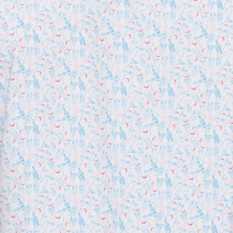 Edgewood SS Drink Print Journey Shirt – White/Red/Blue