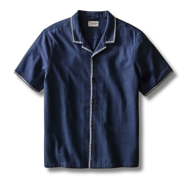 Embroidered Resort Shirt - Rooster 