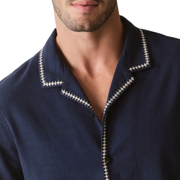 Embroidered Resort Shirt - Rooster 