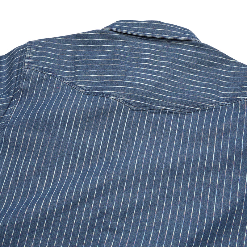 Dust Up Denim Snapshirt – Merle Stripe