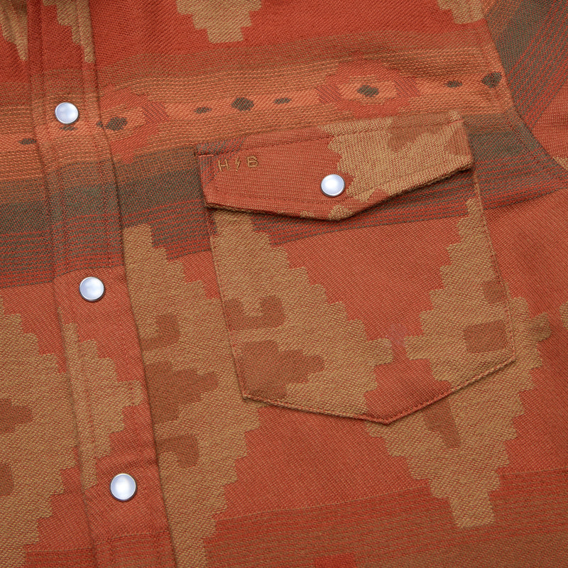 Sheridan Flannel – Mitla Motifs : Terracotta