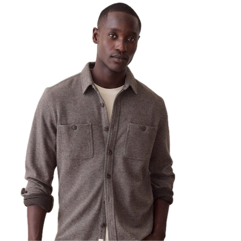 Pacifica Stretch Twill Overshirt – Brown