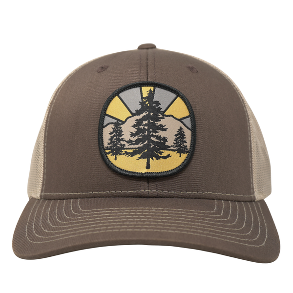 Flagstaff Pines Brown/Khaki Trucker - Rooster 