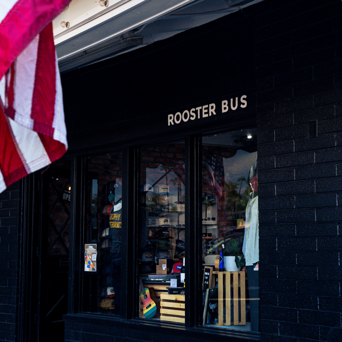 The Rooster Bus storefront in Old Town Scottsdale, Arizona
