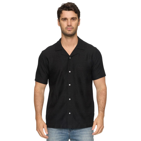 Gardiner SS Textured Shirt - Rooster 