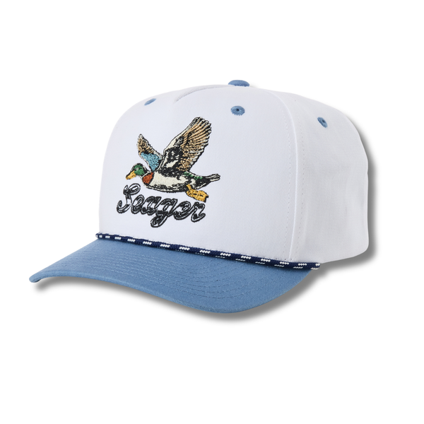 Greenhead Snapback White/Blue - Rooster 