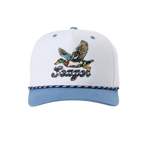 Greenhead Snapback White/Blue - Rooster 
