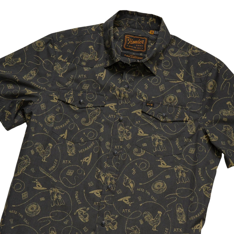 H Bar B Snapshirt - Sea Rodeo – Antique Black