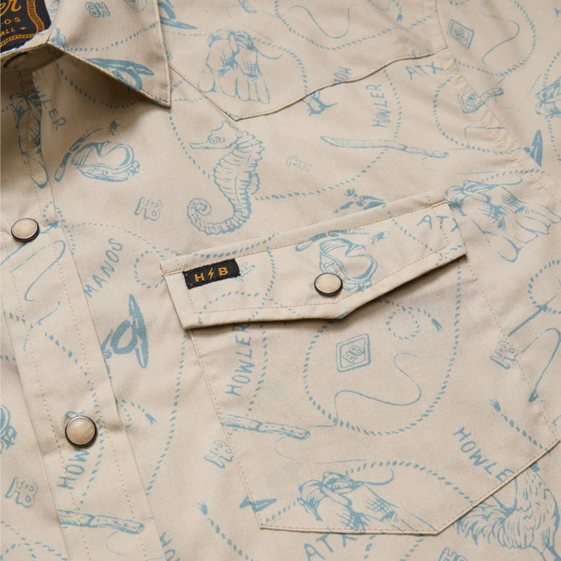 H Bar B Snapshirt - Sea Rodeo – Sand