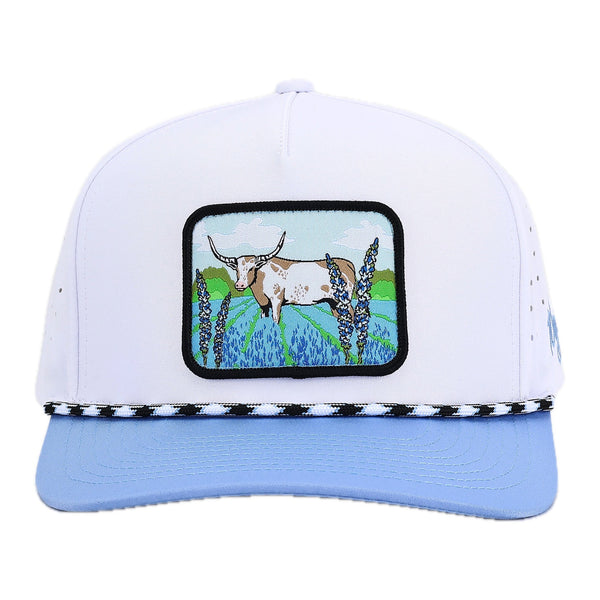 Hill Country Hat White - Rooster Bus