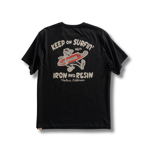 Keep On Surfin' Pocket Tee - Rooster 