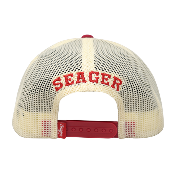 Keep It Country Snapback Cream/ Red - Rooster 