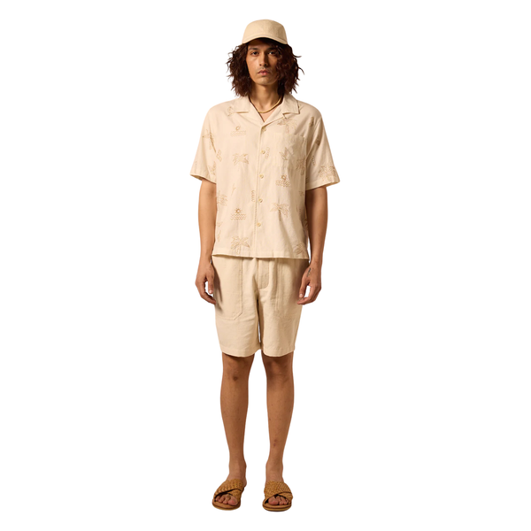 Khushi Camp Shirt Embroidery - Rooster 