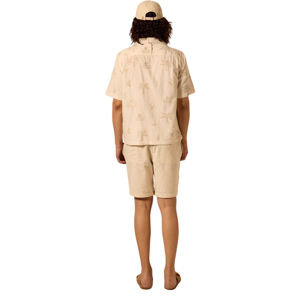 Khushi Camp Shirt Embroidery - Rooster 