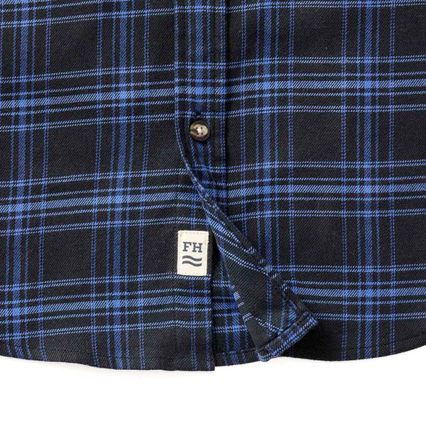 The Lightweight Seaside Flannel - Deep Blues Plaid - Rooster 