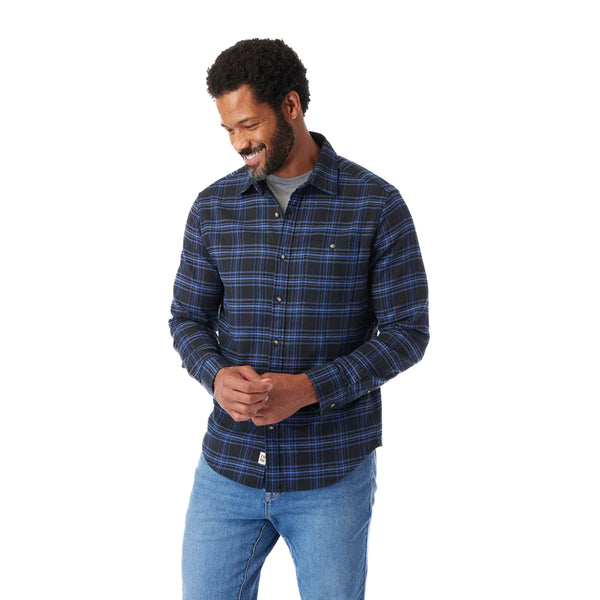 The Lightweight Seaside Flannel - Deep Blues Plaid - Rooster 
