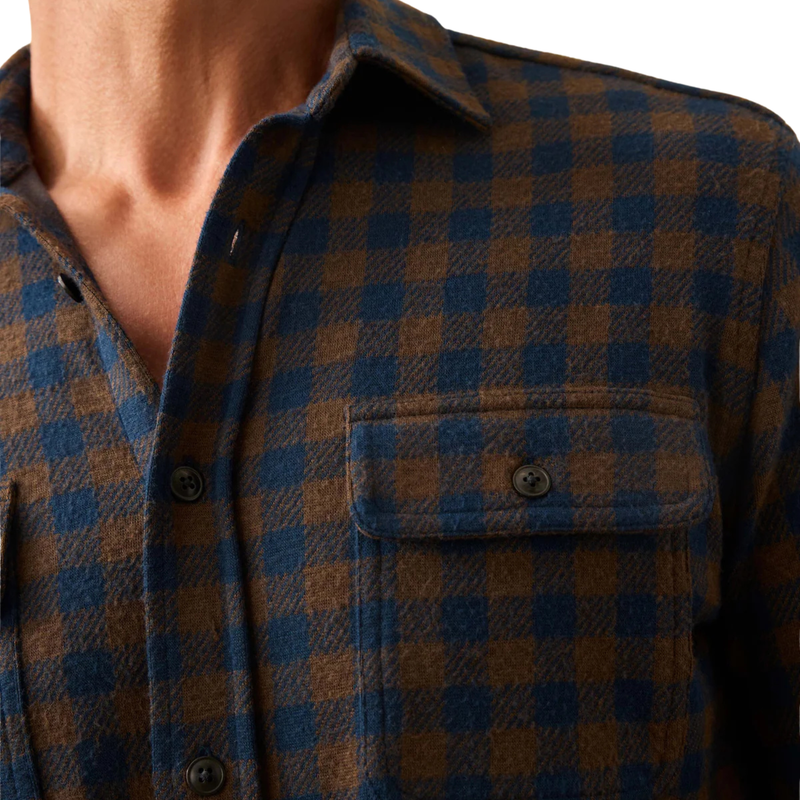 Legend Sweater Shirt – Navy Woodland Check