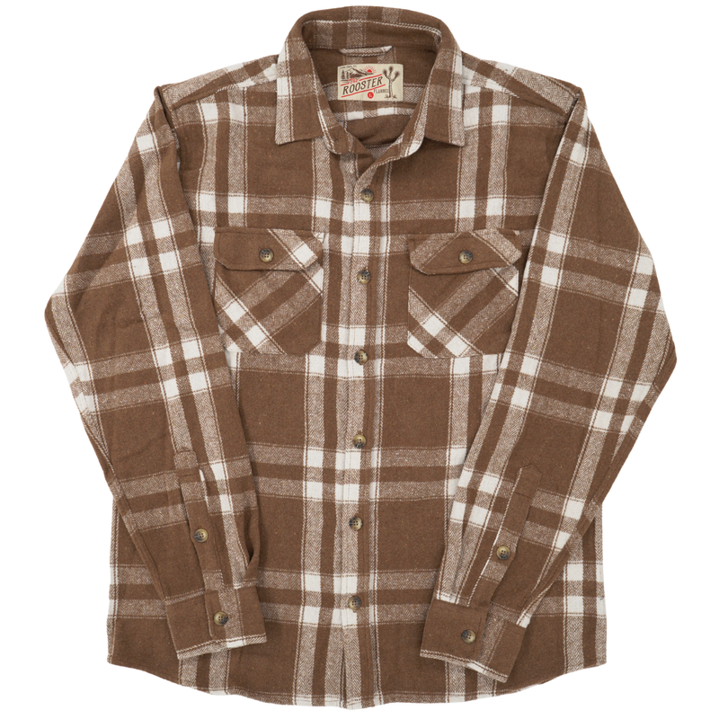 Rooster Flannel - Long Haul Fit – Mesquite