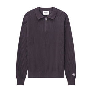 Loose Knit Qtr Zip Polo - Rooster 