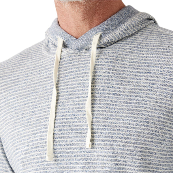 Sunwashed Slub Hoodie Clear Rivers Stripe - Rooster Bus