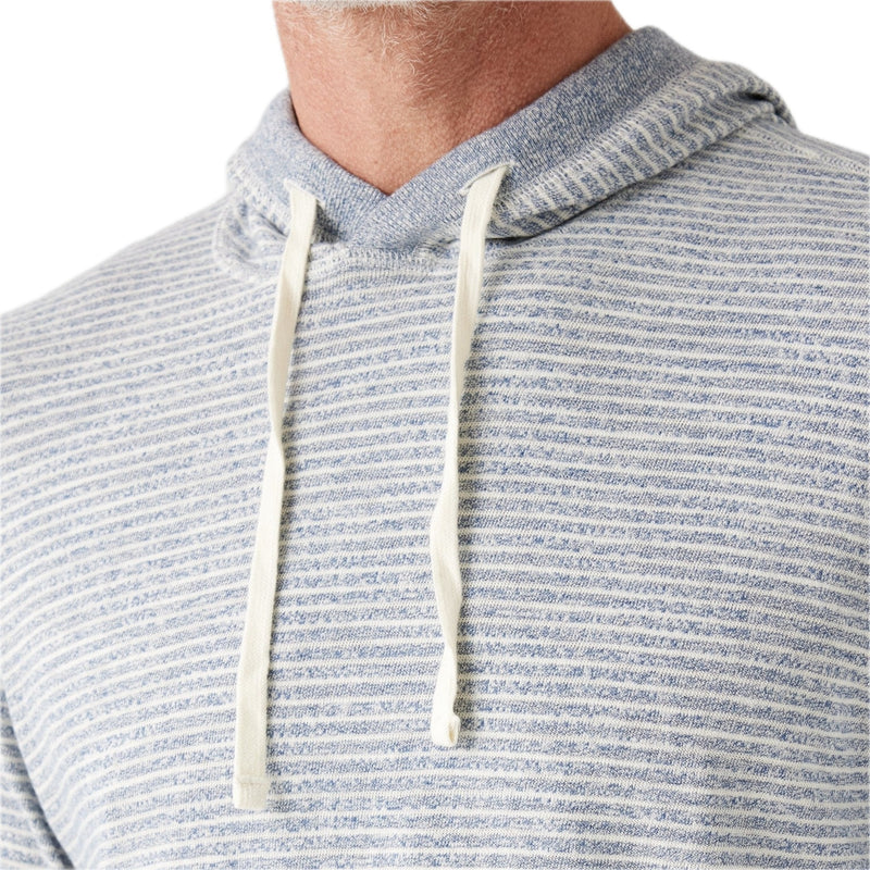 Sunwashed Slub Hoodie Clear Rivers Stripe - Rooster Bus