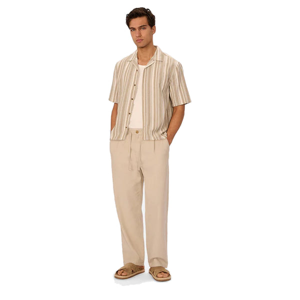 The Textured Livorno S/S Shirt - Rooster 