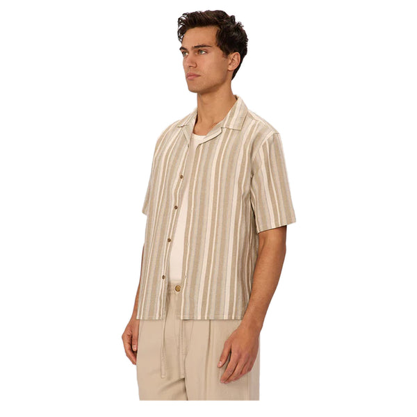 The Textured Livorno S/S Shirt - Rooster 
