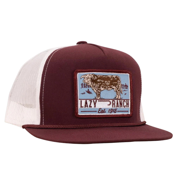 Maroon & White Blue Bull Trap - Rooster 