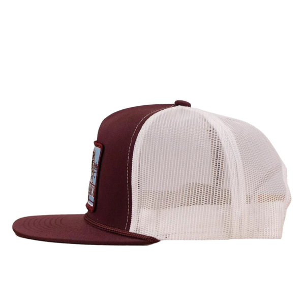 Maroon & White Blue Bull Trap - Rooster 