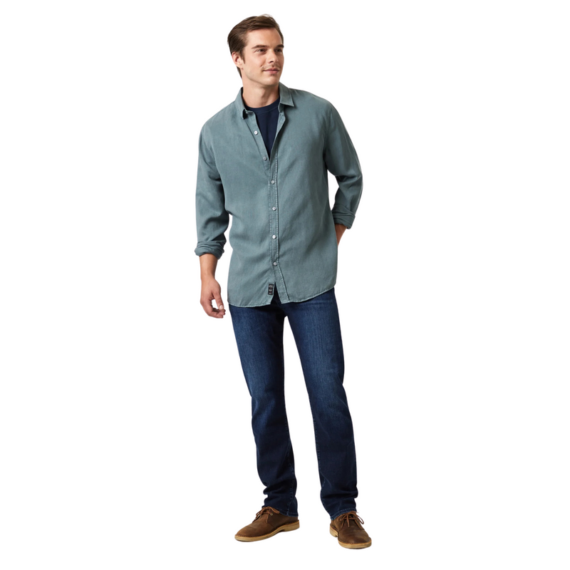 Zach - Deep Brushed Feather Blue - Rooster 