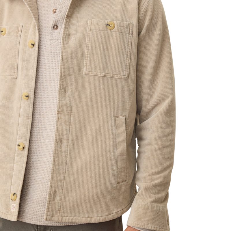 Max Moleskin Overshirt – Taupe
