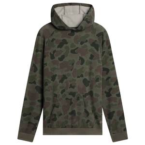Bamboo Lightweight Fleece Hoodie - Vintage Camo Oil Green - Rooster 