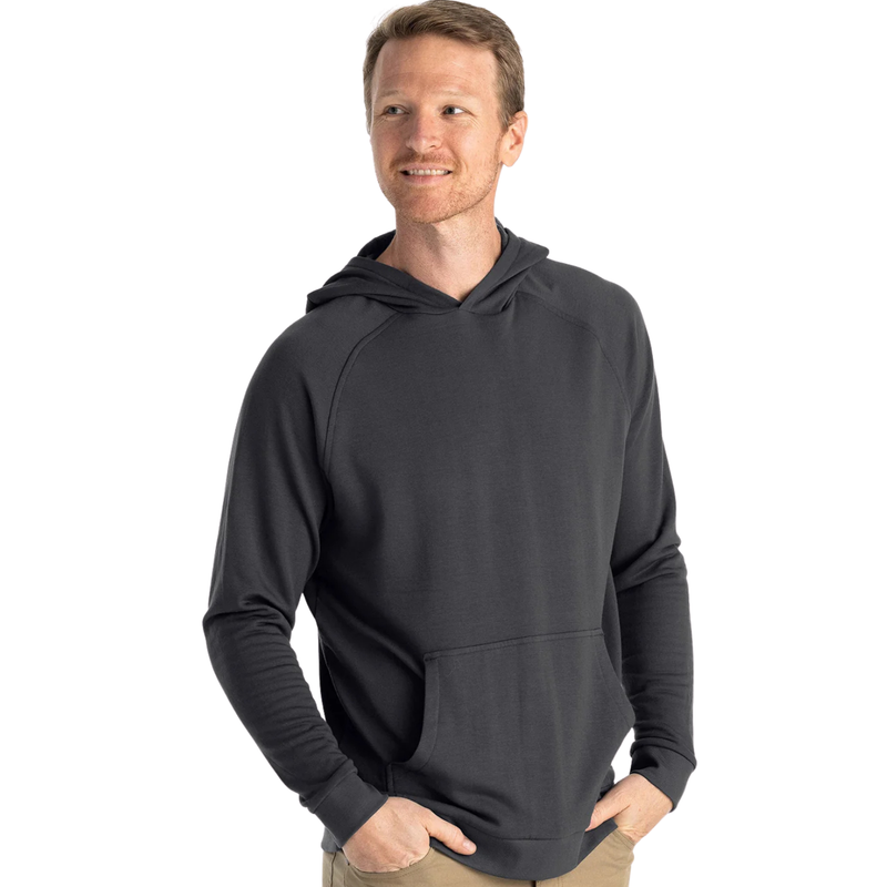 Bamboo Lightweight Fleece Hoodie - Black Sand - Rooster 