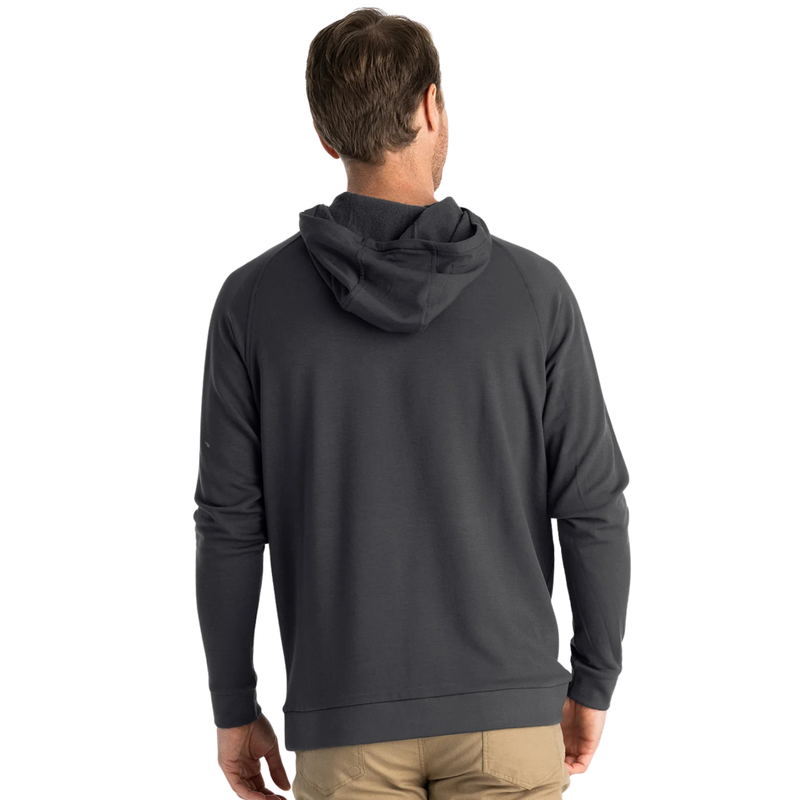 Bamboo Lightweight Fleece Hoodie - Black Sand - Rooster 