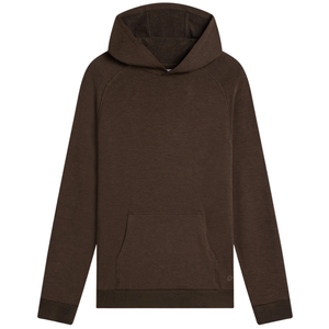 Bamboo Lightweight Fleece Hoodie - Heather Dark Brown - Rooster 