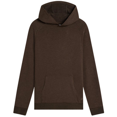 Bamboo Lightweight Fleece Hoodie - Heather Dark Brown
