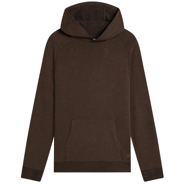 Bamboo Lightweight Fleece Hoodie - Heather Dark Brown - Rooster 