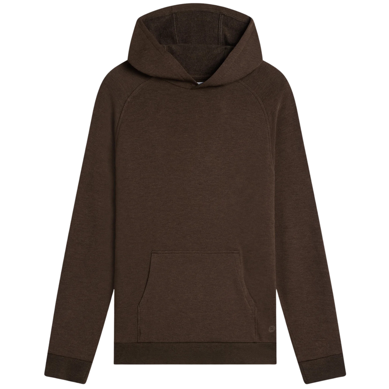 Bamboo Lightweight Fleece Hoodie - Heather Dark Brown - Rooster 