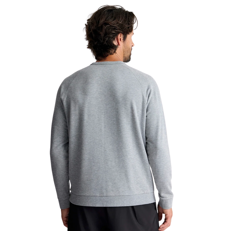Bamboo Lightweight Fleece Crew - Heather Grey - Rooster 