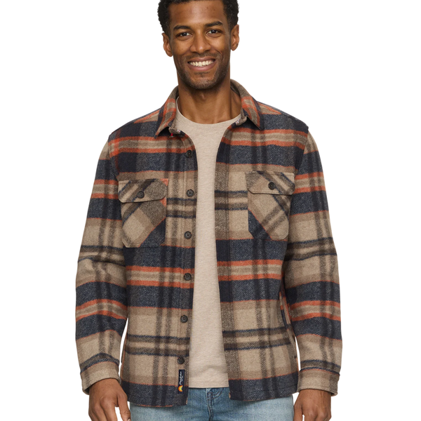 Midland Brushed Plaid Shirt Jacket - Rooster 