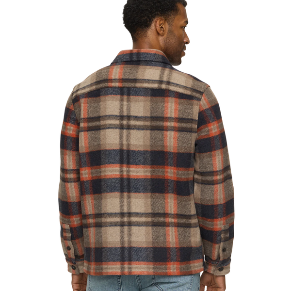 Midland Brushed Plaid Shirt Jacket - Rooster 