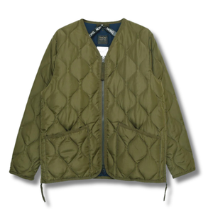 Military W-Zip V-Neck Down Jacket (Hard Shell) - Rooster 