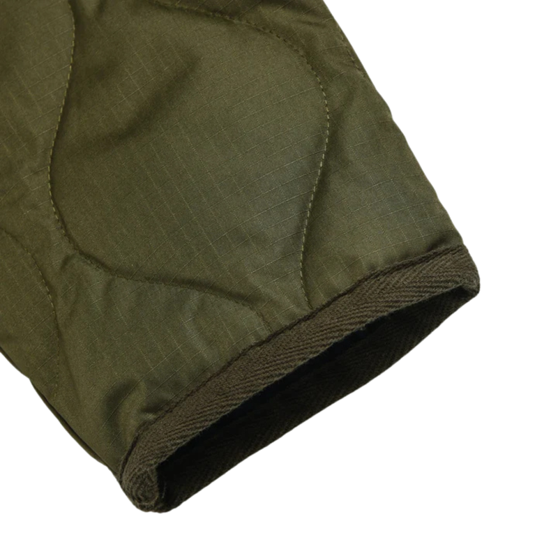 Military W-Zip V-Neck Down Jacket (Hard Shell) – Dark Olive